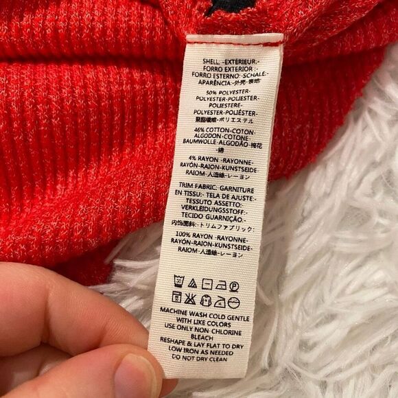 Free People Thermal Blouse in Red Blossom Large - Picture 6 of 7